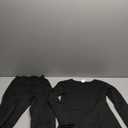 JZCreater Women Thermal Underwear Set, Long Johns Base Layer Top & Bottom, Women Soft Pajama Set for Cold Weather (X-Small, Black)