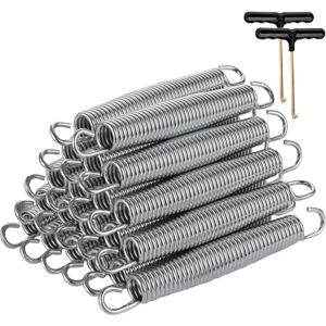 Yarlung 20 Pack 7 Inch Trampoline Springs with 2 T-Hooks, Stainless Steel Springs Replacement Parts for Outdoor Bounce