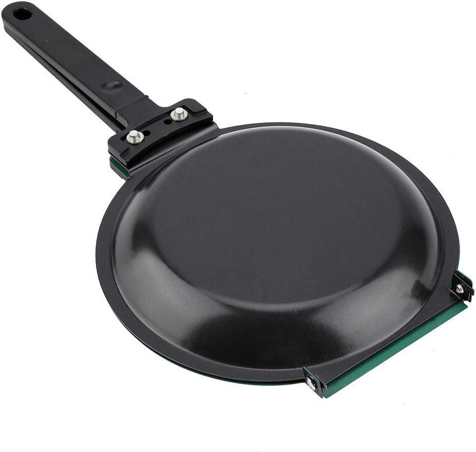 Qiilu Double Sided Non Stick Ceramic Coating Flip Frying Pan Pancake Maker - Green Iron Household Kitchen Cookware