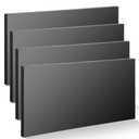 4 Pcs HDPE Plastic Sheet, HDPE Sheet 1/2" Thick, Size 6" x 12", High Density Polyethylene Sheet Solid Plastic Block for DIY Projects for Machining Home (Black)