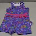 UNIFACO Girls Swimsuits Two Piece Tankini Bathing Suits Boyshort Summer Beach Rash Guard Swimwear for 4-13T (L)
