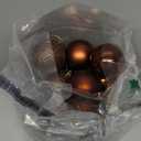 30ct Christmas Ball Ornaments, 2.36" Shatterproof Tree Decorations, Perfect Hanging Ball for Indoor/Outdoor Holiday Christmas Party Decor (Brown)