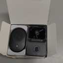 CherryBlossoms WiFi Wireless Video Doorbell for Home,100-degree Wide-Angle Lens,with Rechargeable Lithium Battery,No Wiring Required,AI Recognition,Night Vision (Black)