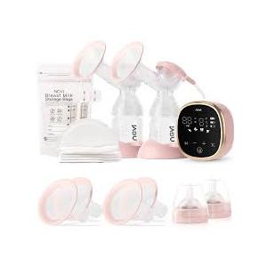 NCVI Electric Breast Pump 8782, Portable Hospital-Grade Double Pump with 4 Modes & 9 Levels, Anti-Backflow, Rechargeable Quiet Breastfeeding Pump for Efficient Comfortable Use at Home, Work or Travel