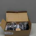 LED Puck Lights with Remote Control, Battery Operated Wireless Closet Light, Under Cabinet Lighting Stick on Tap Push Lights, Color Changing Under Counter Light for Kitchen, 6 Pack - Black