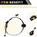 Automatic Transmission Gear Shifter Cable for Ford F-150 2000-2003 with 4R70W Automatic Transmissions Auto Trans Gear Shift Control Lever Cable Metal