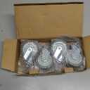 HOLKIE Caster Wheels 3 inch Locking Casters Set of 4, Threaded Stem 3/8" -16 x 1-1/2" (Diameter 3/8", Length 1-1/2") Swivel Heavy Duty Castors Gray