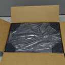 Marbrasse Label Holder for Rolls and Fanfold Labels, Metal Thermal Label Printer Holder with Drawer, Shipping Label Stand,Sticker Roll Holder for Home, Office, Small Business,Black