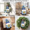 Hanukkah Ornaments 2025, Unique Spiritual Gifts for Men, Jewish Gifts for Women, Friends, Neighbors, Mom, Dad, Adorable Wooden Gnome Ornament for Jewish Christmas Decorations