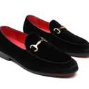 Erphpre Paul Men's Loafers Velvet Fashion Wedding Party Prom Homecoming Shoes Black US 7