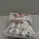 Realspring 6 Pcs Large Christmas Paw Stockings for Dog Cat Pet Christmas Hanging Stocking with Bone Pattern Tags for Puppy Xmas Gifts Party Fireplace Tree Decoration