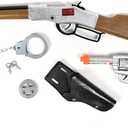 Maxx Action Wild West Cap Gun Set - 6Pc Cowboy Toy with Cuffs - Ages 5+, Large