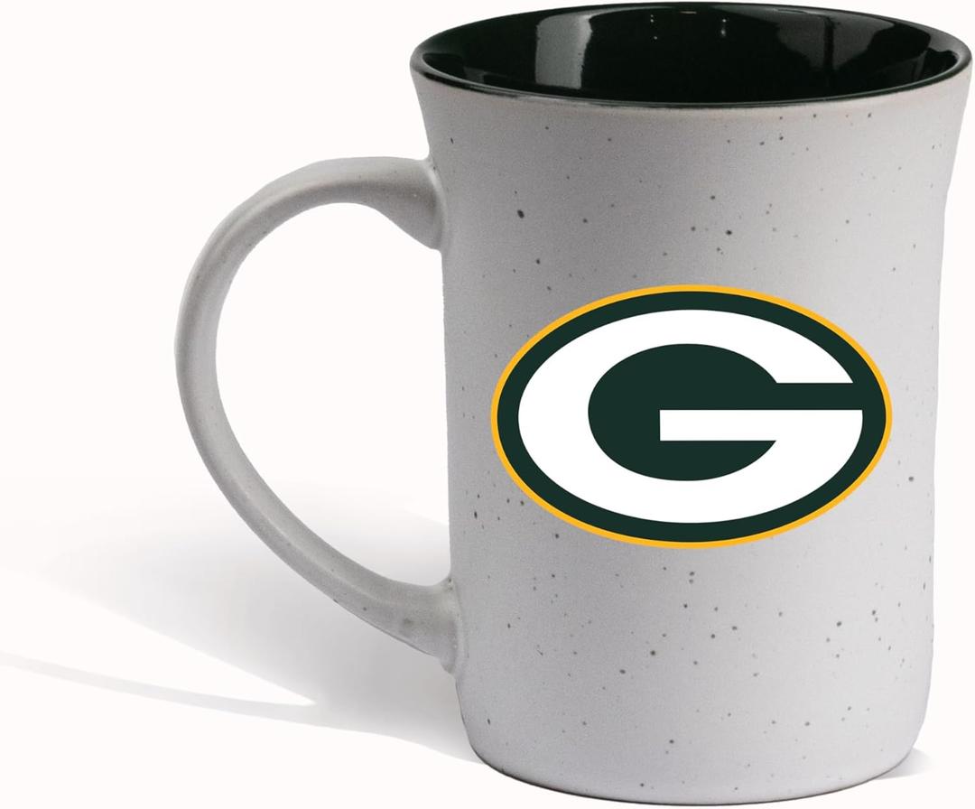 The Memory Company Officially Licensed NFL - Green Bay Packers 15oz Speckle Mug with Logo