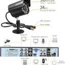 3000TVL Home Security System Surveillance DVR Camera Kits, 4pcs Wired 5MP PoE IP Night Vision Cameras Set with AI Motion Person Vehicle Detection, 4K NVR with 512GB Hard Drive for 24-7 Recording