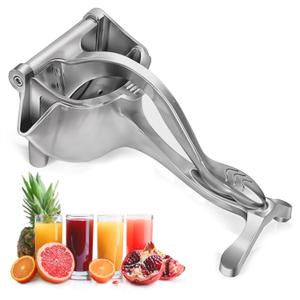 Aluminum Alloy Fresh Fruit Juice Extractor - Lemon Squeezer Manual, Non-Slip Ergonomic Grip, Easy to Use & Clean, 8.7" Length with 0.6L Capacity - Efficient Extraction of Citrus, and Other Fruits