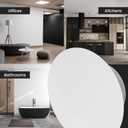 Repa Market 6" Inch White Steel Universal Diffuser - Adjustable Valve - Air Intake, Supply, Exhaust Duct Ventilation - Round Seamless Metal Soffit Vent Cover - Home Office Wall Ceiling