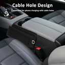 Car Seat Gap Filler with Pockets Leather Car Seat Organizer Automotive Accessories Front Seats Adjustable Gap Filler for Phones Glasses Keys Cards Black