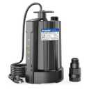 Acquaer 1/3 HP Automatic Submersible Water Pump, 115V Sump Pump with 3/4” Garden Hose Adapter, 2160 GPH High Flow Water Removal for Swimming Pool Cover Hot Tubs Flooded House Basement