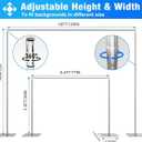 Heavy Duty Backdrop Stand 8x10 FT, Adjustable Pipe and Drape Stand, Photo Booth Back Drop Stand for Party, Events, Wedding, Banquet Decorations, Silver