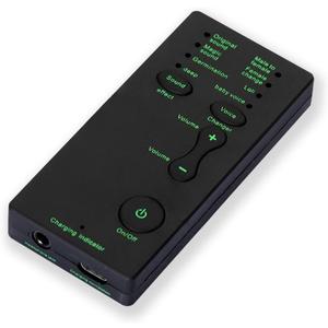 Mini Portable Voice Changer, Handheld Microphone Voice Modulator Disguiser with 8 Sound Effects, Live Broadcast Voice Gaming Recording for Mobile Phone Computer PS4 PS5 Xbox One Games Streaming (M1)
