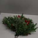 Lighted Artificial Christmas Tree Urn Filler Pre-lit Pine Trees Ornaments Outdoor Light Up Planter Filler Holiday Home Decorations