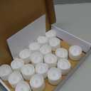 Homemory 24Pcs Flickering Flameless Candle Battery Operated, 200+Hours Fake Electric LED Tea Lights for Votive, Centerpiece Table Decorations, Wedding, Aniversary, Halloween, Christmas (Warm White Glow  White Body)