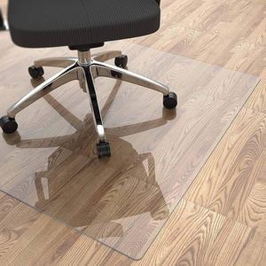 Floor Protector PVC Transparent Extra Large Vinyl Plastic Carpet Protector - Clear Floor Runner/Carpet/Hard Wood Floor Protector, Skid-Resistant Desk Mat, 96"x57"