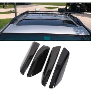 ECOTRIC Roof Rack End Cap Compatible with 2003-2009 Toyota 4Runner SW4 N210 4Pcs Black Roof Rail Bar Cover Shell Protection ECOTRIC Roof Rack End Cap Compatible with 2003-2009 Toyota 4Runner SW4 N210 4Pcs Black Roof Rail Bar Cover Shell Protection