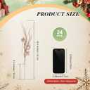 Suncalla 24 Pcs 16.5 Inch Christmas Tree Picks Glitter Artificial Curly Sprays Christmas Floral Stems Branches for Xmas Tree Sticks Garland Ornaments Vase Filler Decorations (Champagne)