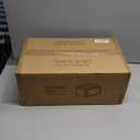 Attelite Shoe Box,Set of 6,Stackable Plastic Clear Shoe Box Organizer with Magnetic Door,Shoe Storage Box Thicken Sturdy,Easy Assembly,Fit up to US Size 12,Black (XL-6-pcs)