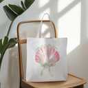 Beach Ocean Tote Bags, Summer Gifts for Women, Summer Preppy Seashell Shopping Bags, Beach Ocean Room Decor