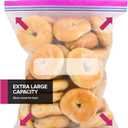 40 Count 2 Gallon Freezer Bags, Double Zipper Plastic Storage Bags for Freezing Food, Extra Large Freezer Bags 2 Gallon Bulk Pack with Easy Dispensing Box, Resealable Clear Two Gallon Storage Bags