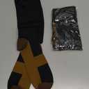 Double Couple 7 Pairs Copper Compression Socks for Men Women 20-30 mmHg Knee High Stockings (XX-Large, Black)