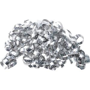 WRAPAHOLIC 12-Count Holographic Silver Self-Adhesive Curly Bows Gift Wrap Accessory - Perfect for Christmas, Birthday, Holiday, Party Favors Decorations