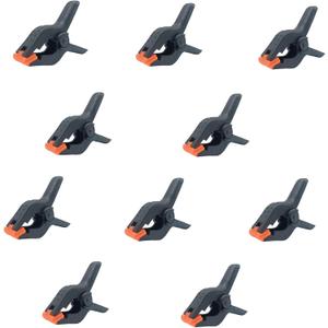 Spring Clamps,10 Pack 3.5in Professional Plastic Heavy Duty Spring Clips for Crafts, Backdrop Clips Clamps for Backdrop Stand,Photography Studios,Woodworking,Home Improvement
