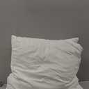 MIULEE 26x26 Euro Pillow Inserts,Set of 2 Down Feather Throw Pillows for Couch Sofa Bed, Decorative Fluffy Throw Pillow Inserts Cotton Fabric,White