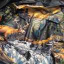 Landscape and Deer Spare Tire Cover Wheel Protectors Weatherproof Deer Pattern Wheel Covers Universal Fit for Trailer RV SUV Truck Camper Travel Trailers Accessories 15 Inch