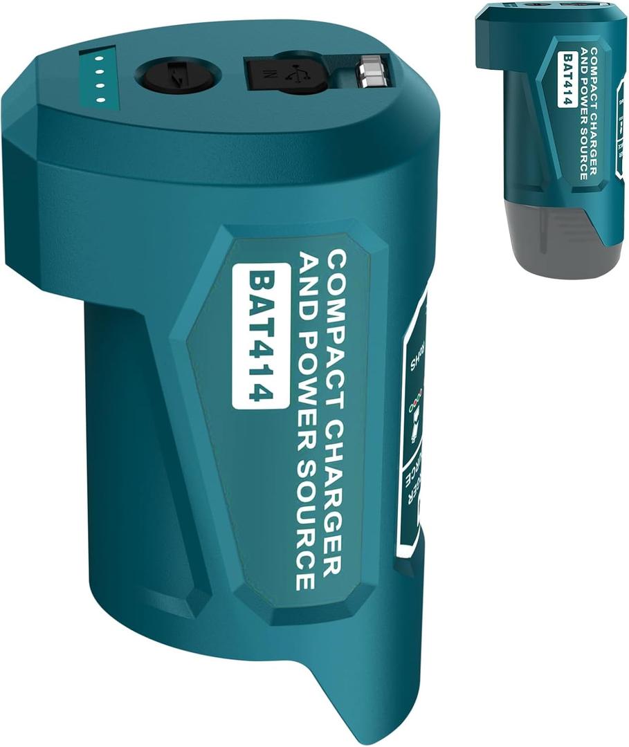 Upgrade 12V USB Power Source Charger Adapter for Bosch Professional 12V Battery, Type-C Input, USB Output & DC Output for 12 V Heating Coat (only Adapter)