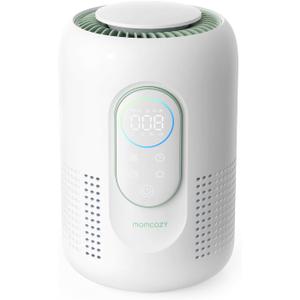Momcozy Air Purifier, Baby Air Purifier for Bedroom Home Nursery, 4-in-1 HEPA Filter Purifier for Bedroom with 4 Fan Speeds, 21 dB Sleep Mode, Dimmable Night Light, Small Purifier for Home Pets & Baby