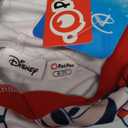 Disney Mickey and Friends Family Matching Christmas Hooded Sweatshirt Casual Mickey Snow Pattern Long Sleeve Pullover Hoodies, 6-7yrs, Red and White