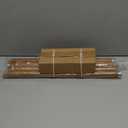 Wood Curtain Rods for Windows 48 to 84 Inches 1" Diameter Boho Decorative Heavy Duty Long Window Curtain Rod Adjustable with Handmade Wood Grain Design for Living Room Bedroom Kitchen