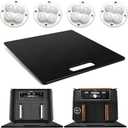 Appliance Sliding Tray with 360° Wheels & Handle, 17”x13” Acrylic Countertop Organizer, Fits Coffee Makers, Air Fryers & Most Kitchen Appliances