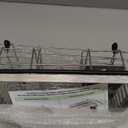 Small Expandable Over The Sink Dish Drainer Drying Rack In Stainless Steel Metal For Kitchen, Counter Space Saving Compact Above Plate Dryer Strainer, Adjustable Hanging Inside Sink Wire Drain Holder