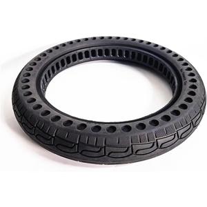 Bicycle Solid Tire 14x2.125, Rubber Honeycomb Tubeless Tire, 14 Inch Explosion-Proof Anti-Puncture Solid Tires, for Electric Bike