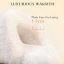 Women's Fuzzy House Slippers with Memory Foam Warm Plush Slipper for Indoor (7-7.5, Lilac)