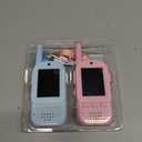 Video Walkie Talkies for Kids 2 Pack  Rechargeable Kids Walkie Talkies with HD Camera & Voice Changer, 2'' Screen Fun Intercom Toys for Boys Girls, Long Range Outdoor Play Camping Hiking Family Games (Blue+Pink)