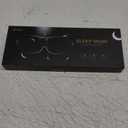 MZOO Luxury Sleep Eye Mask for Side Sleeper Men Women, Zero Eye Pressure 3D Sleeping Mask, Light Blocking Patented Design Night Blindfold, Soft Eye Shade Cover for Travel, Black