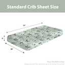 Vintage Mallard Duck Baby Crib Sheets for Boy Girl 28"x52" Hunting Duck Green Leaves Soft Snug Fitted Crib Mattress Cover Wild Duck Animal Baby Sheet for Standard Crib & Toddler Mattress Pad (One size)