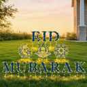 13PCS Ramadan Decorations Yard Sign, Light up Outdoor Signs 10 Letters Eid Mubarak 3 Patterns Moon Star Palace Ramadan Kareem Sign with Stakes for Muslim Islamic Party Lawn Garden Eid Decor