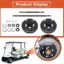 24 Spline Rear Axle and Brake Hub Drum Replacement for EZGO Electric 1982up